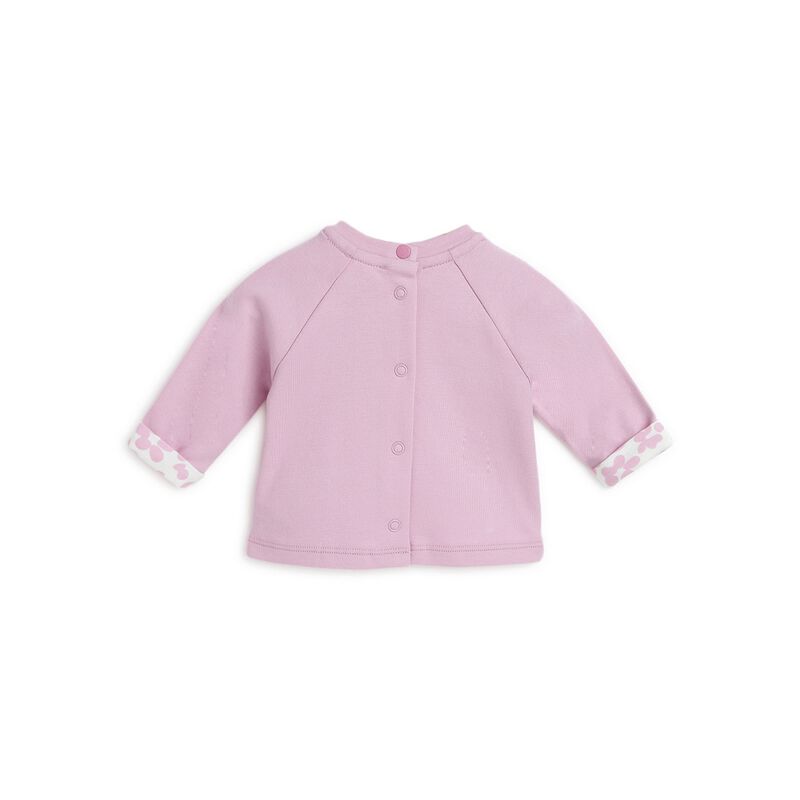 Girls Light Pink Printed Smock with Legging image number 1